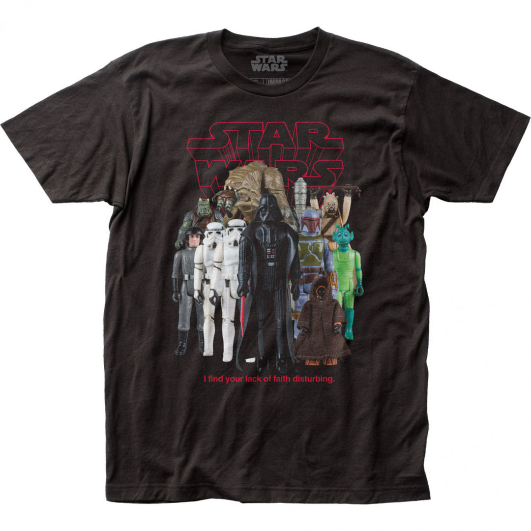 Star Wars Classic Original Trilogy Bad Guys Action Figures T-Shirt Image 1
