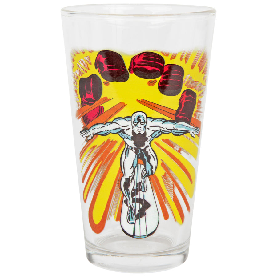 Marvel Comics The Silver Surfer Character Pint Glass Image 1