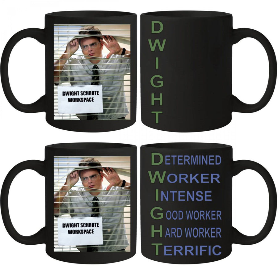 The Office Dwight Acronym Heat Change Ceramic Mug Image 1