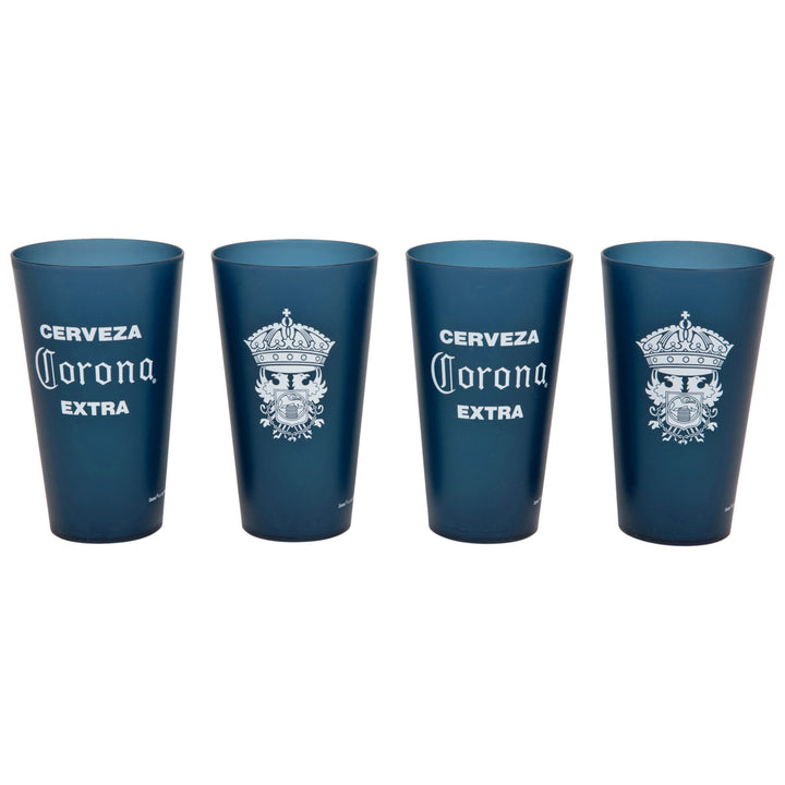 Corona Extra w/ Crown 4-Pack 20oz Cup Set Image 1