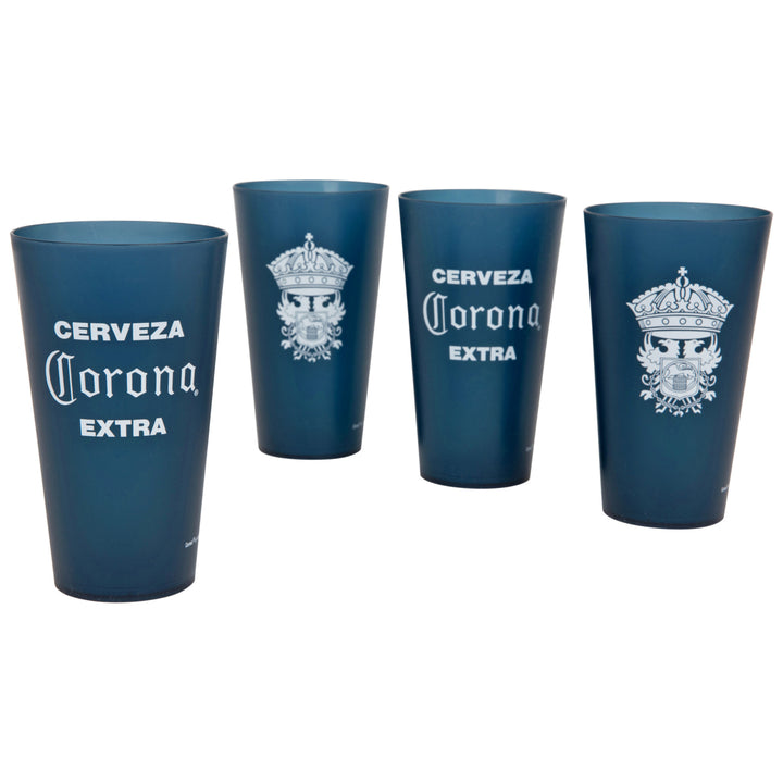 Corona Extra w/ Crown 4-Pack 20oz Cup Set Image 2