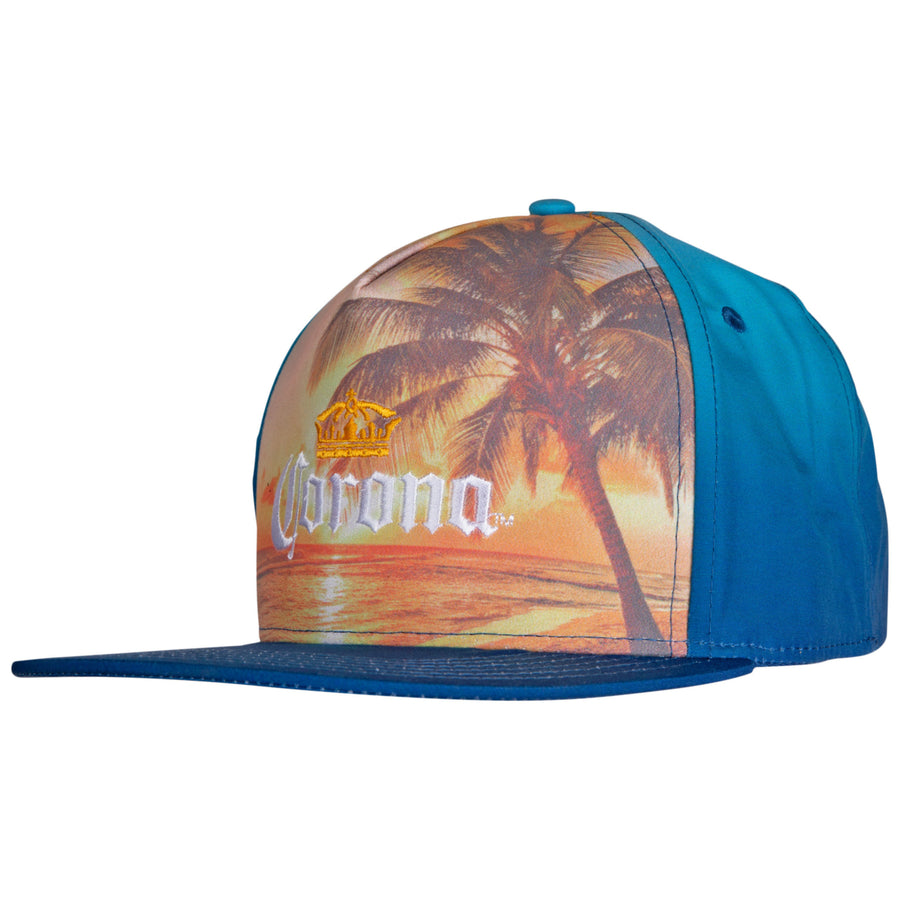 Corona Find Your Beach Logo w/Print Snapback Hat Image 1