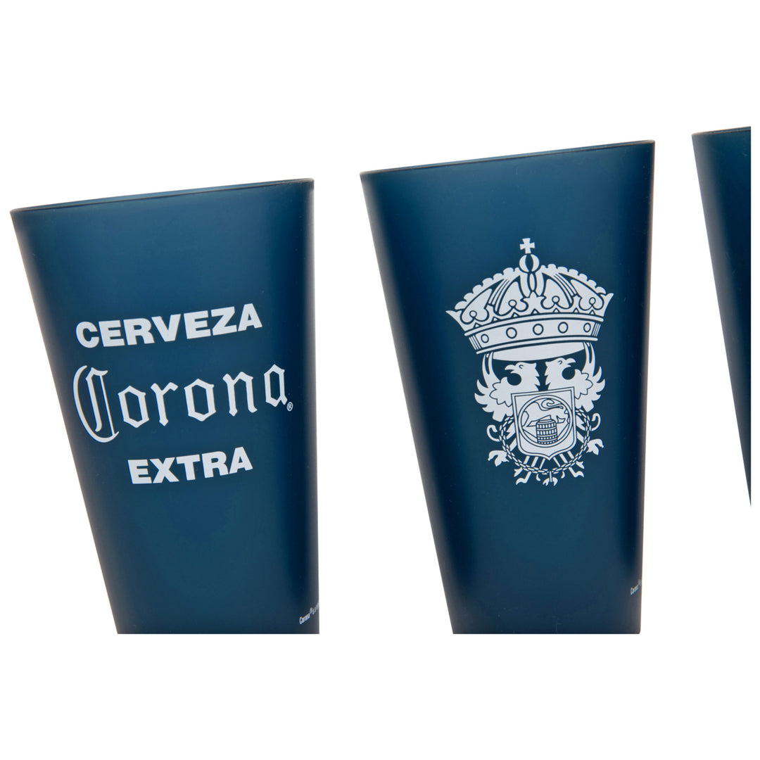 Corona Extra w/ Crown 4-Pack 20oz Cup Set Image 3
