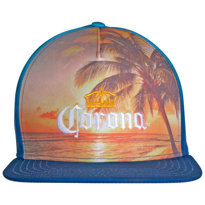 Corona Find Your Beach Logo w/Print Snapback Hat Image 2