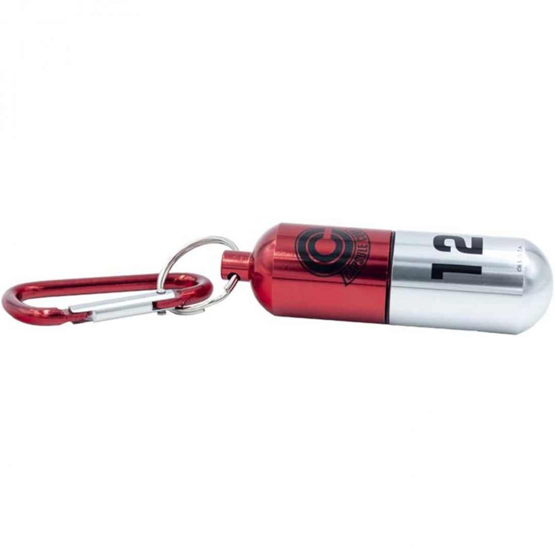 Dragon Ball Z Red Capsule Corp. Replica Keychain Image 3