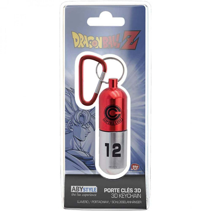 Dragon Ball Z Red Capsule Corp. Replica Keychain Image 4