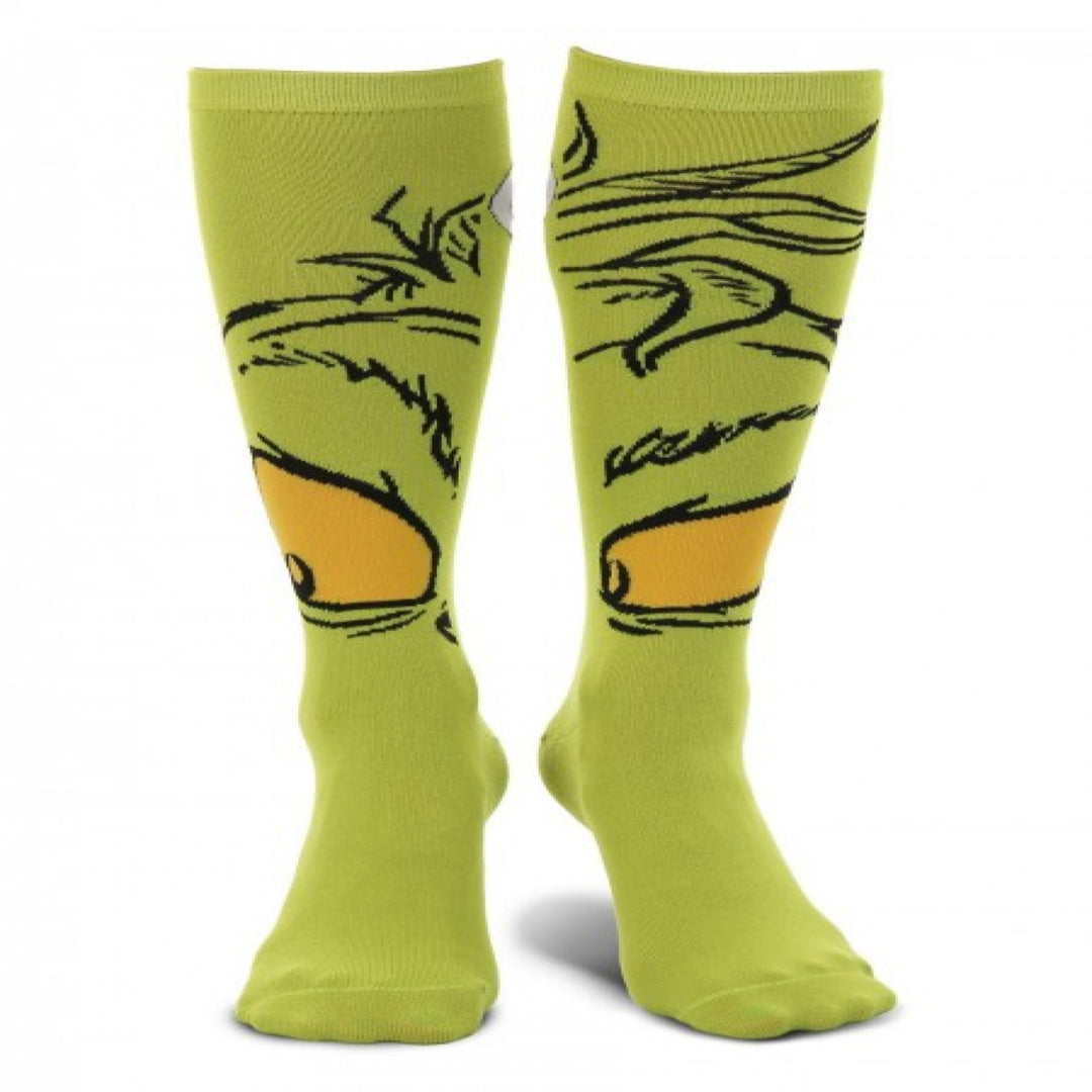Dr. Seuss The Grinch Who Stole Christmas Character Knee High Socks Image 1