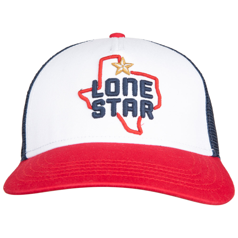 Lone Star Beer Texas State Logo Snapback Flat Bill Hat Image 2