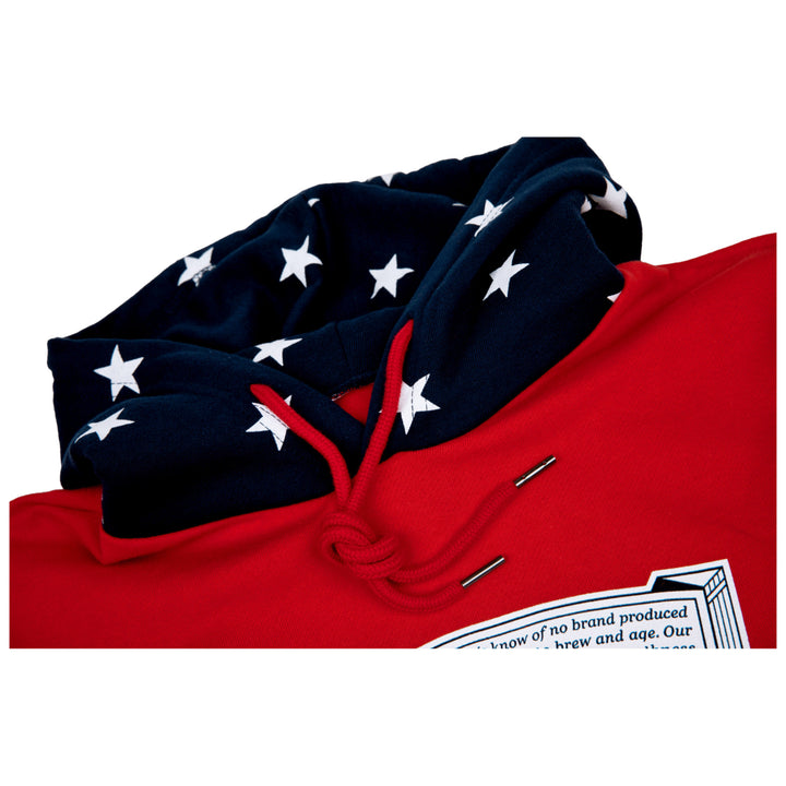 Budweiser Bottle Label and Patriotic Stars Hoodie Image 4