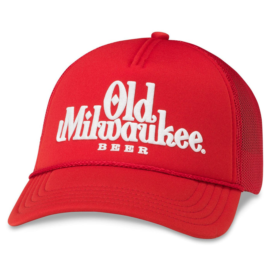 Old Milwaukee Beer Foamy Valin Snapback Hat Image 1