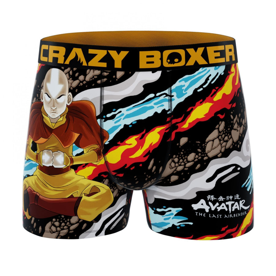 Crazy Boxers Avatar: The Last Airbender Avatar State Aang Mens Boxer Briefs Image 1
