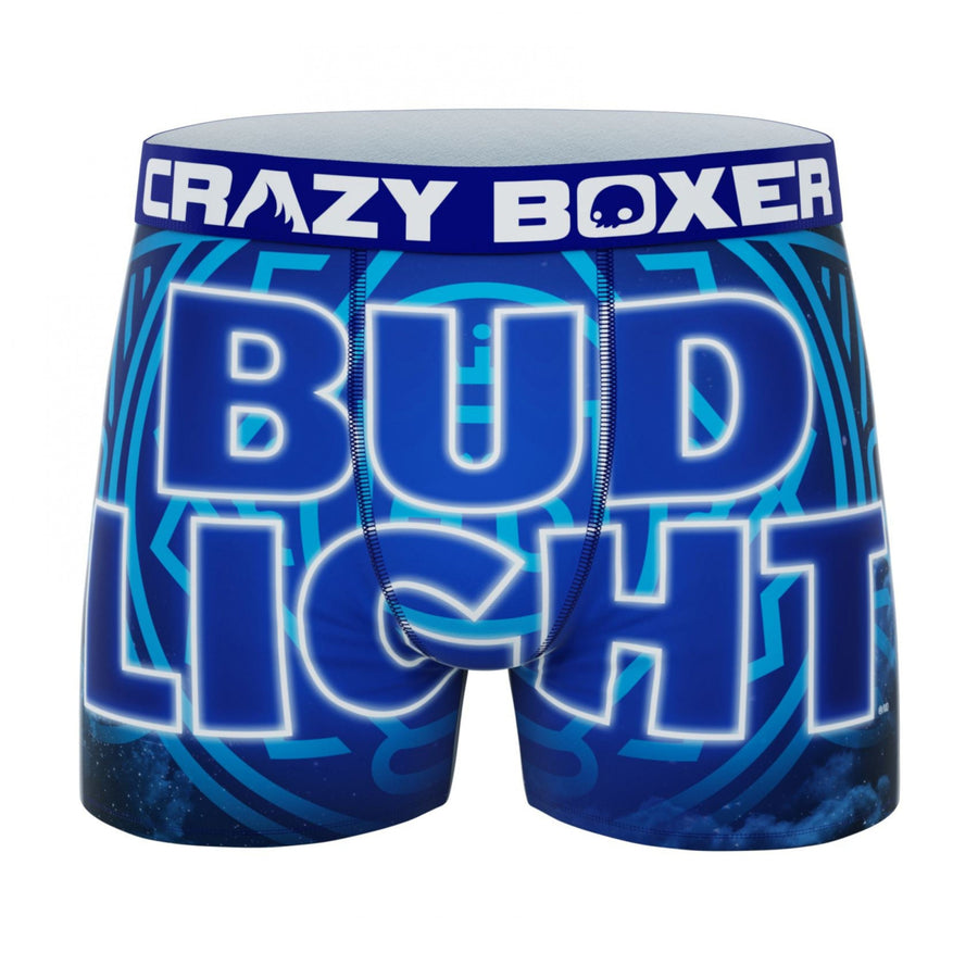Crazy Boxer Bud Light Large Logo Mens Boxer Briefs Image 1