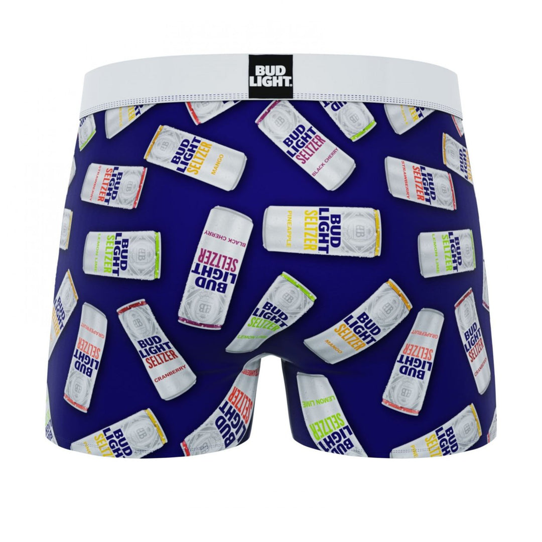 Crazy Boxer Bud Light Seltzer All Cans Print Mens Boxer Briefs Image 3