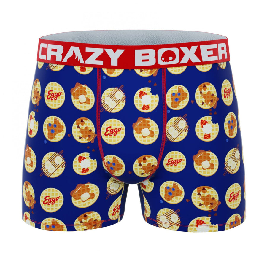 Crazy Boxer Kelloggs Eggo Waffle Logo and Waffles Print Mens Boxer Briefs Image 1