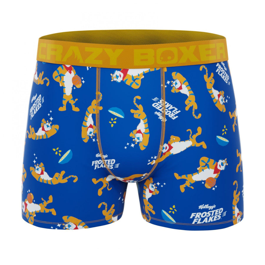 Crazy Boxer Kelloggs Frosted Flakes Logo and Tony the Tiger Mens Boxer Briefs Image 1