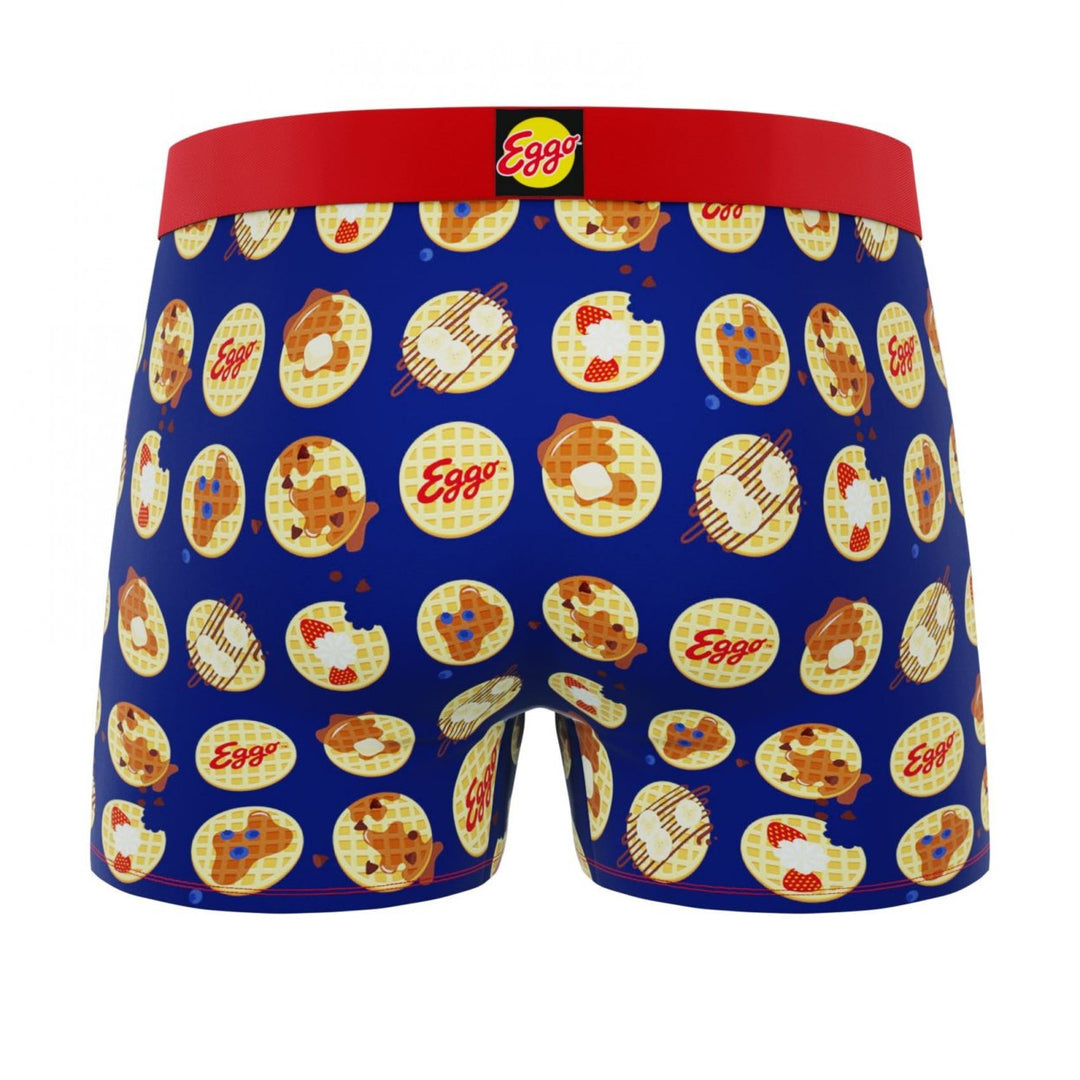 Crazy Boxer Kelloggs Eggo Waffle Logo and Waffles Print Mens Boxer Briefs Image 3