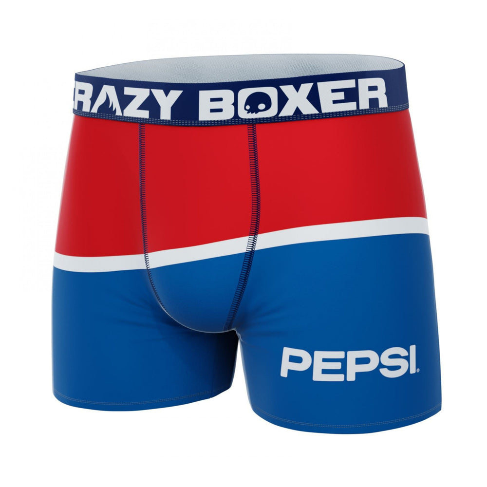 Crazy Boxer Pepsi Cola Large Color Logo Print Mens Boxer Briefs Image 2