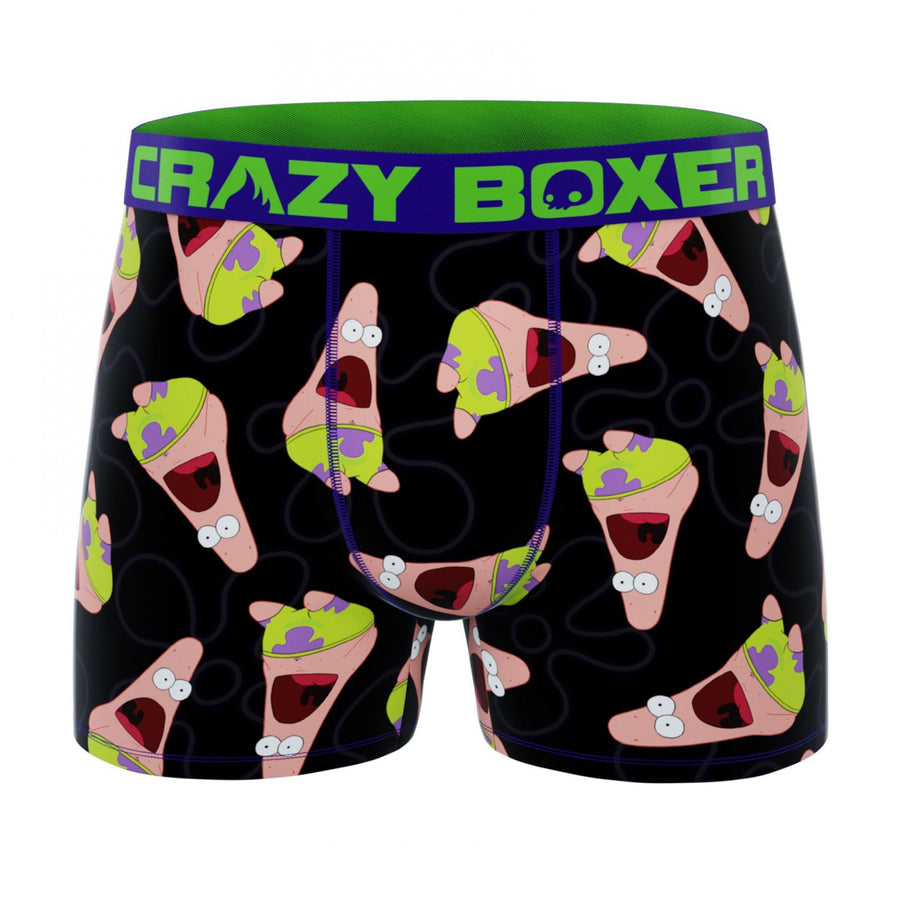 Crazy Boxers SpongeBob SquarePants Movie Surprised Patrick Mens Boxer Briefs Image 1