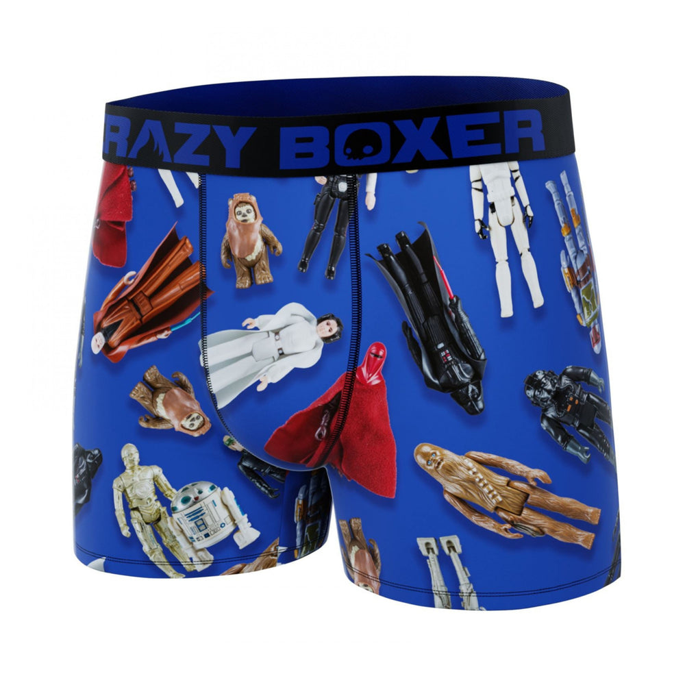 Crazy Boxers Star Wars Original Trilogy Figurines All Over Print Mens Boxer Briefs Image 2