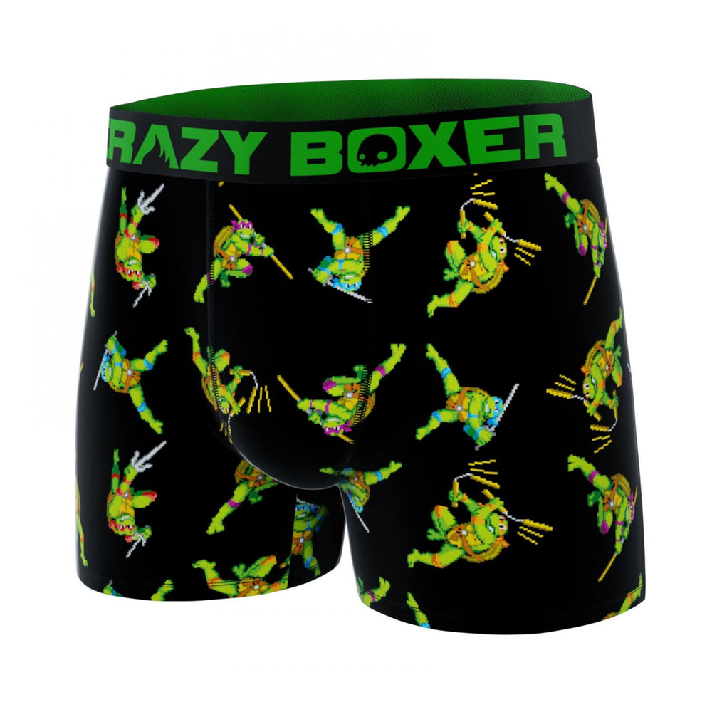 Crazy Boxer Teenage Mutant Ninja Turtles Pixel Sprites All Over Mens Boxer Briefs Image 2