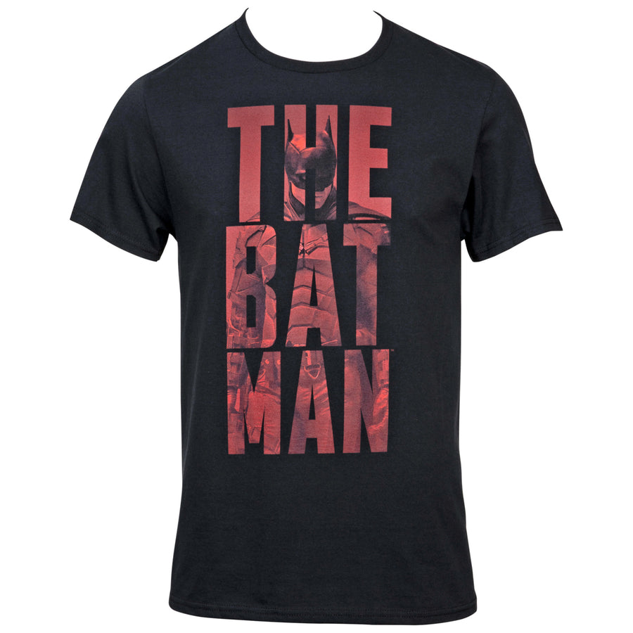 The Batman Movie Character In Text T-Shirt Image 1
