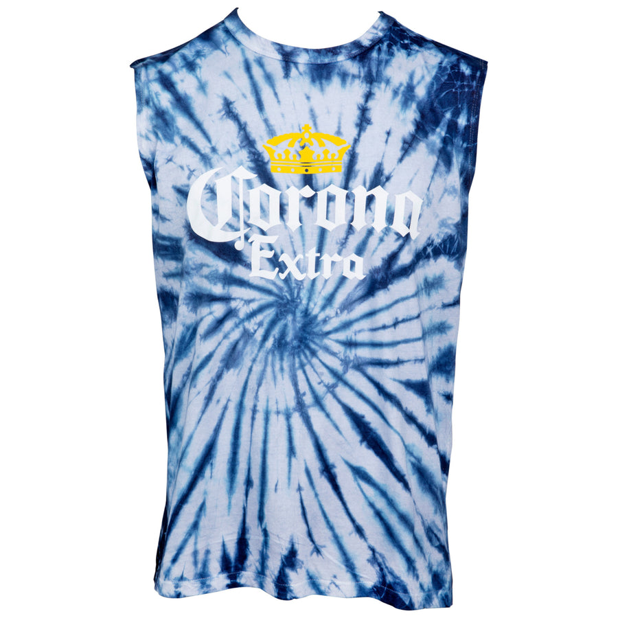 Corona Extra Crown Logo Tie Dye Muscle Tank Top Image 1