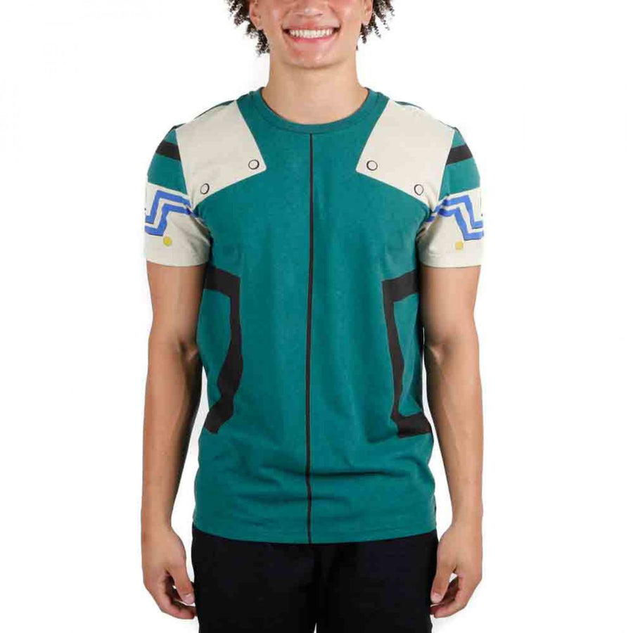 My Hero Academia Midoriya Izuku Deku Costume Cosplay T-Shirt Image 1