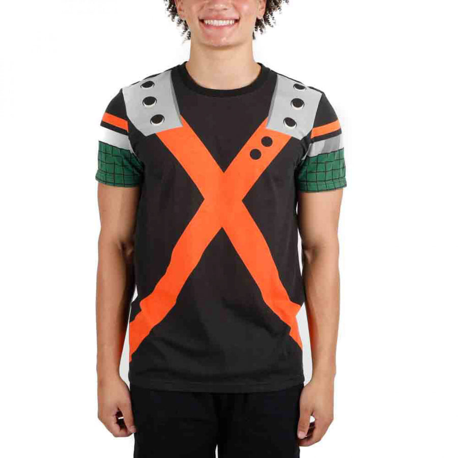 My Hero Academia Bakugou Katsuki Costume Cosplay T-Shirt Image 1