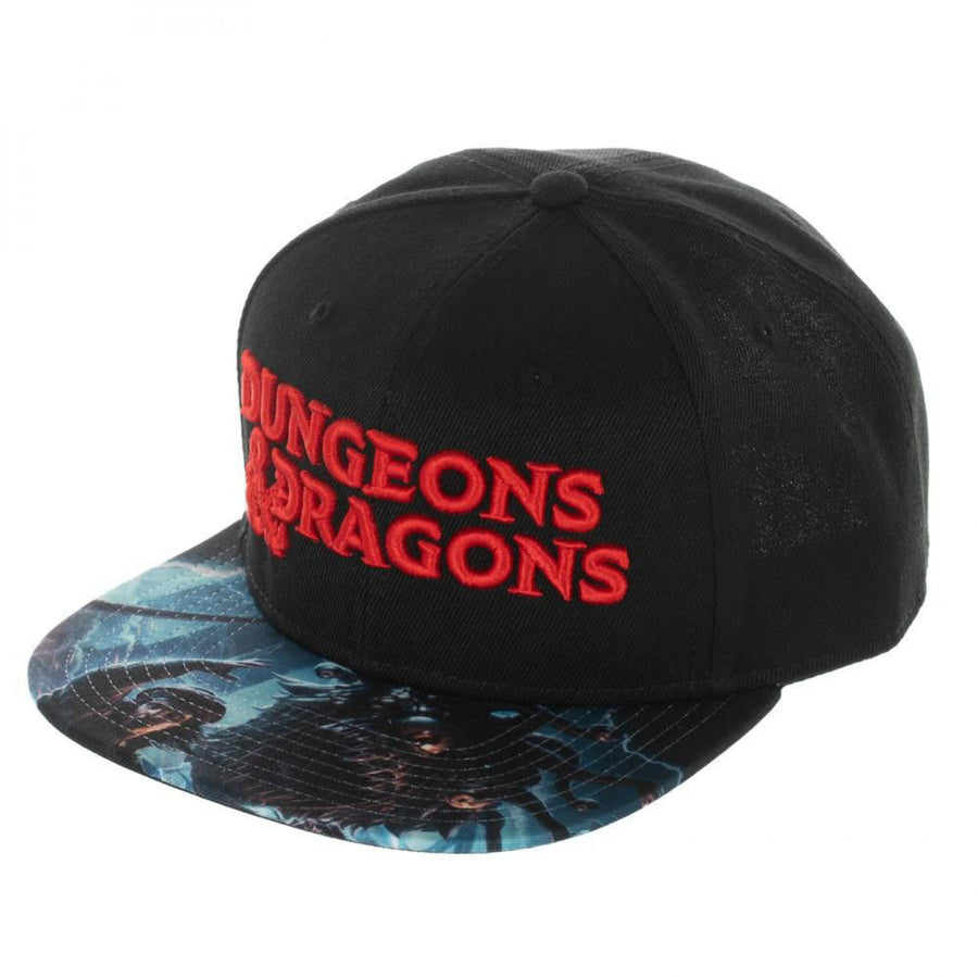 Dungeons and Dragons Flat Bill Snapback Hat Image 1