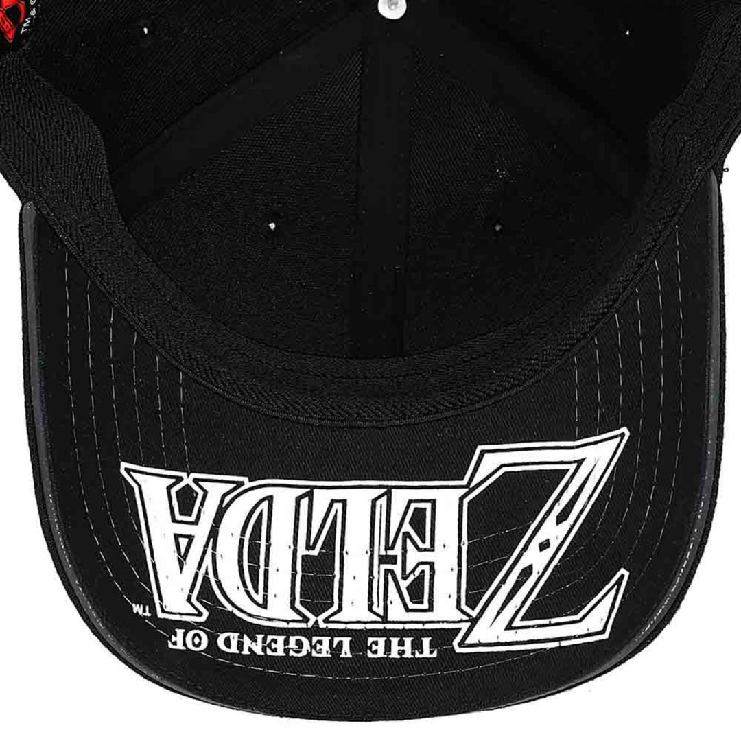 Legend of Zelda Triforce Embroidered Logo Curved Bill Snapback Hat Image 6