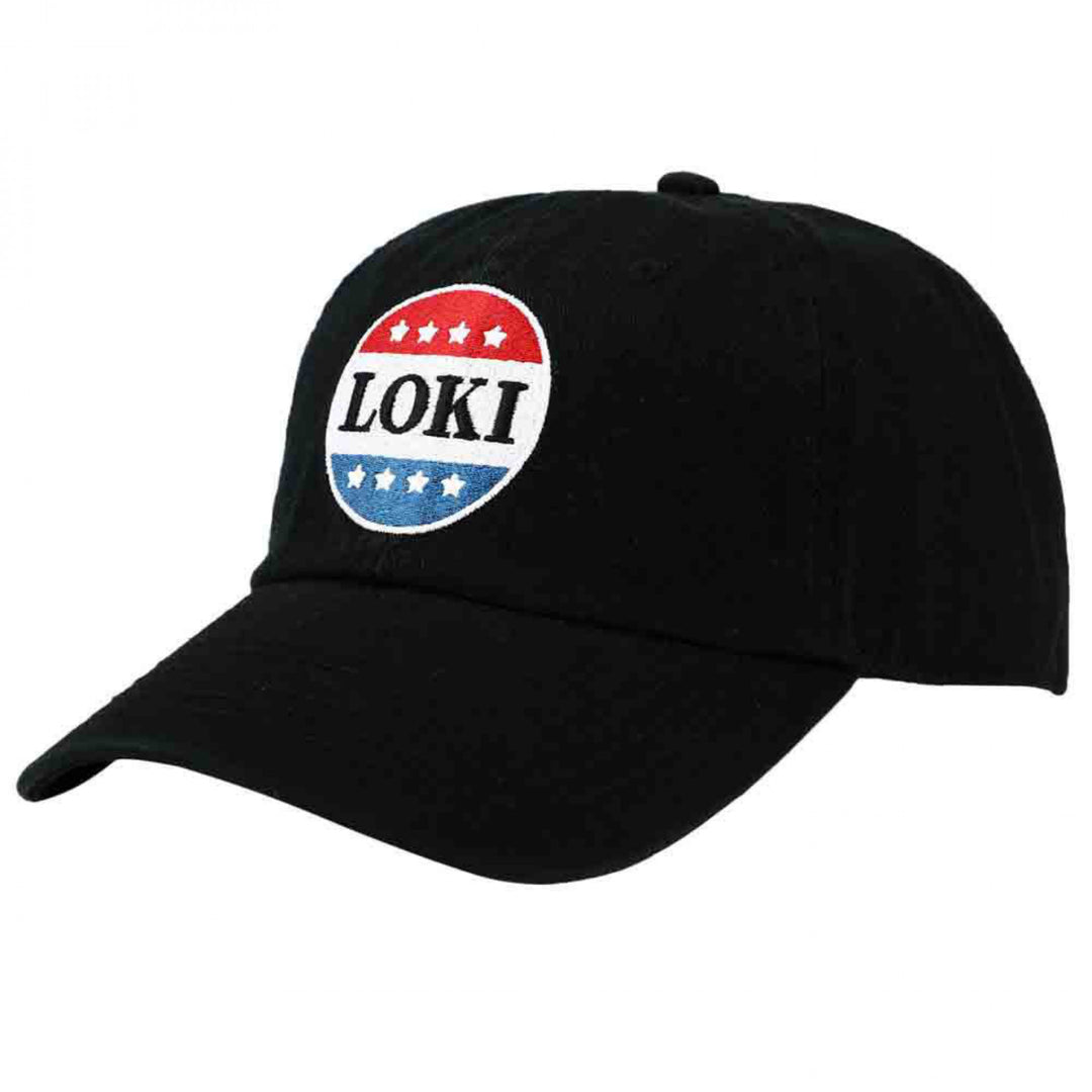 Marvel Studios Loki Series Political Campaign Button Embroidered Hat Image 1
