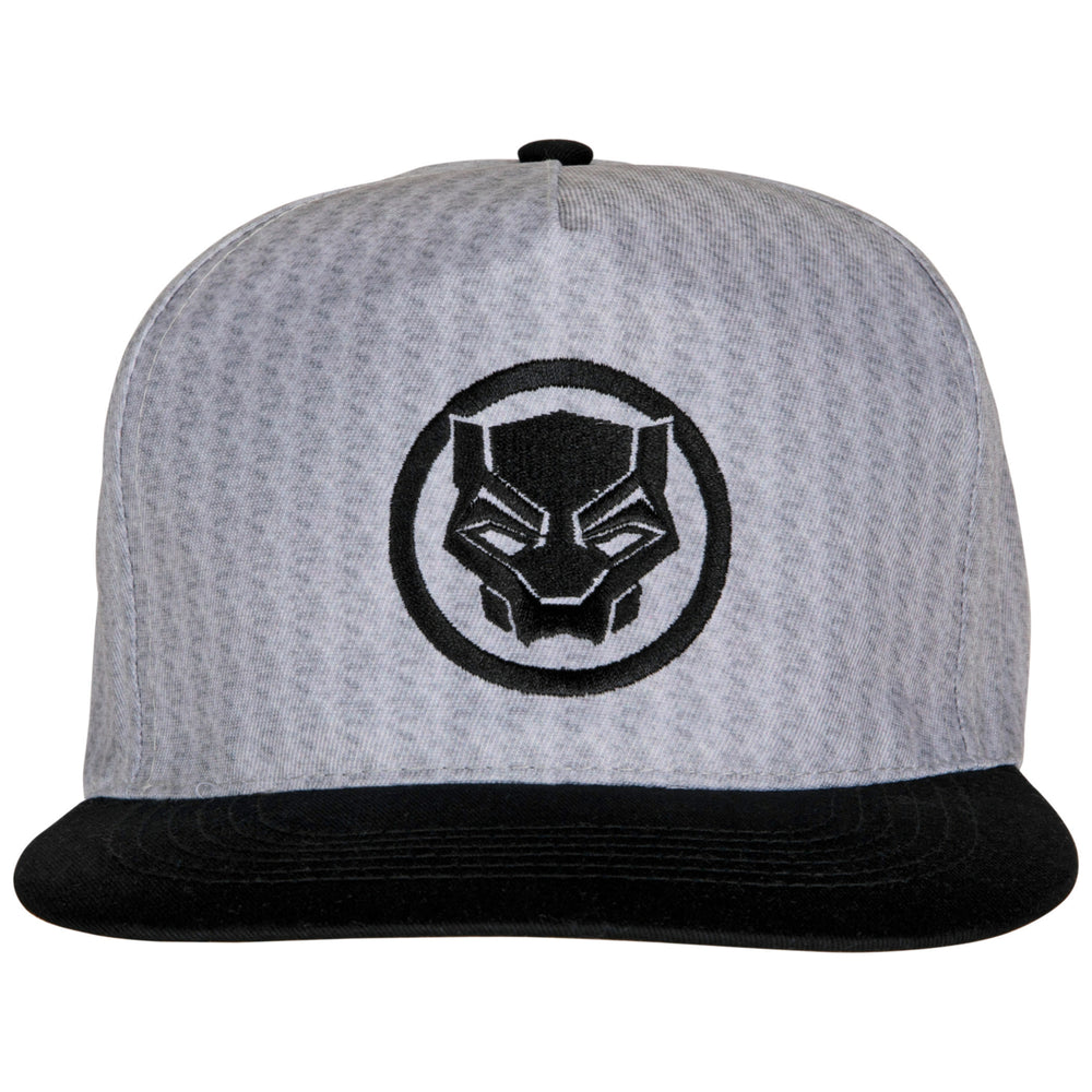 Marvel Comics Black Panther Embroidery Symbol Reflective Flat Bill Hat Image 2