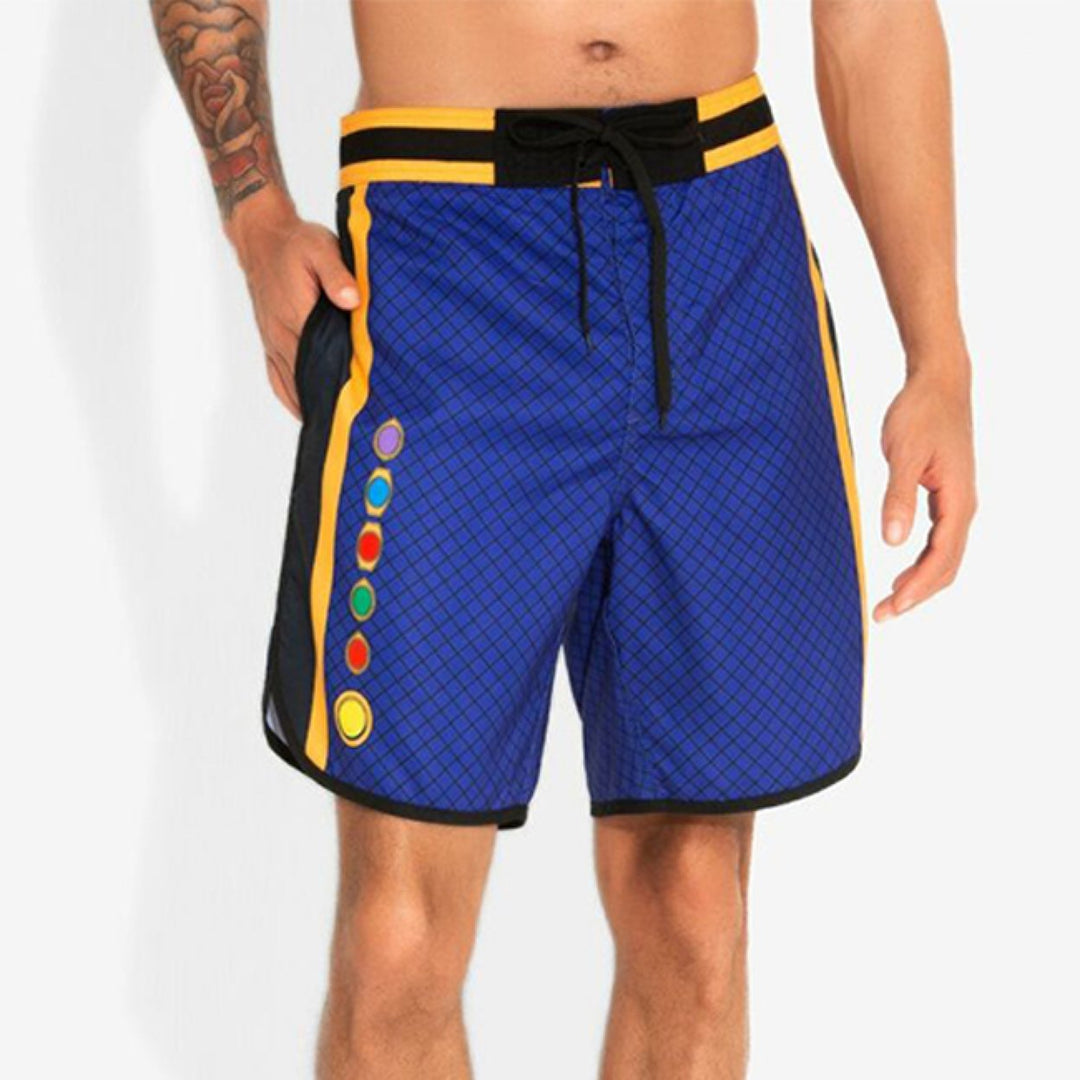 Avengers Thanos Infinity Stones Gauntlet Board Shorts Image 6