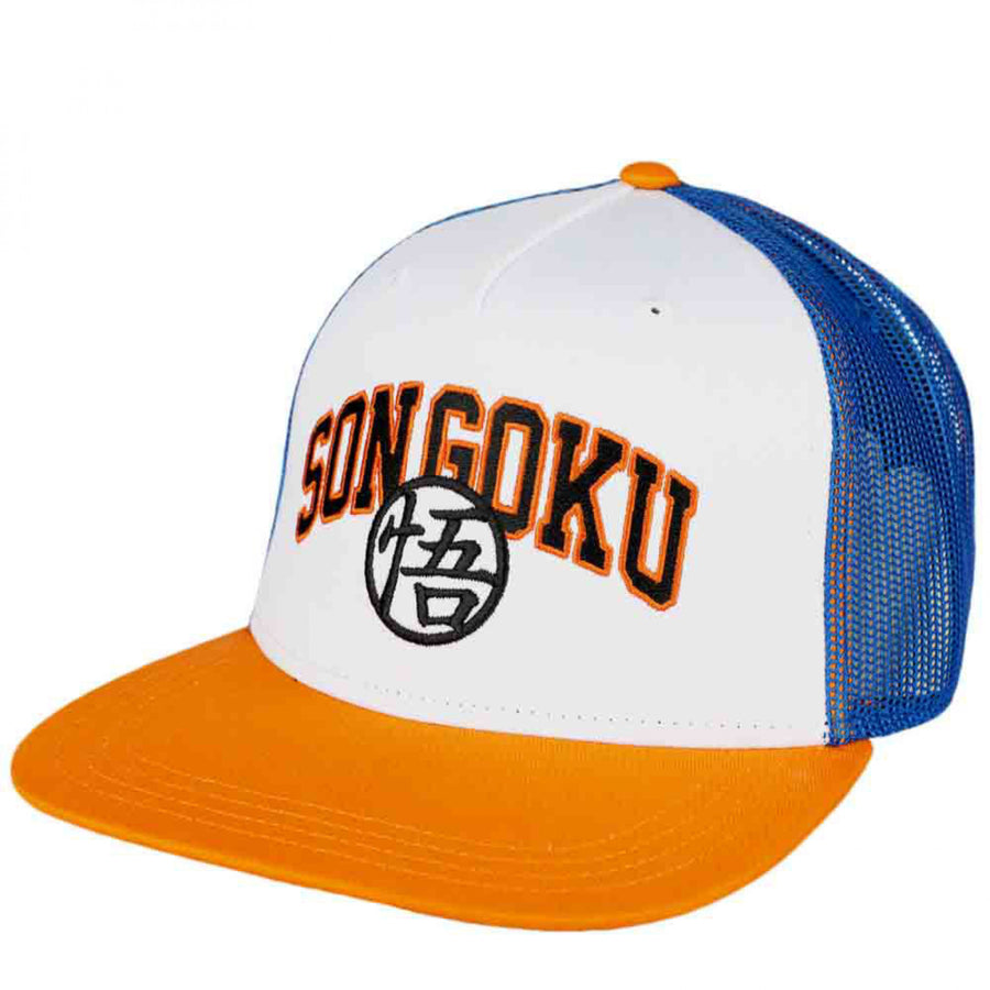 Dragon Ball Z Son Goku Embroidered and Enlightenment Kanji Snapback Hat Image 1