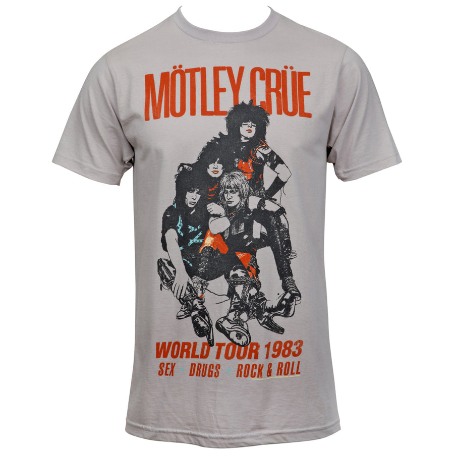 Motley Crue World Tour 1983 T-Shirt Image 1