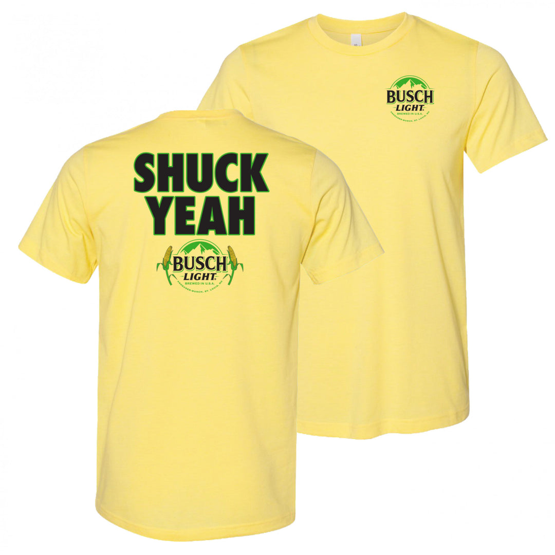 Busch Light Shuck Yeah Front And Back T-Shirt Image 1