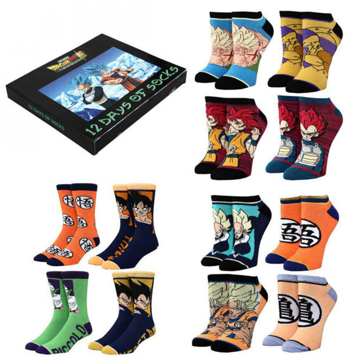 Dragon Ball Z Broly 12 Days Of Socks Box Set Image 1