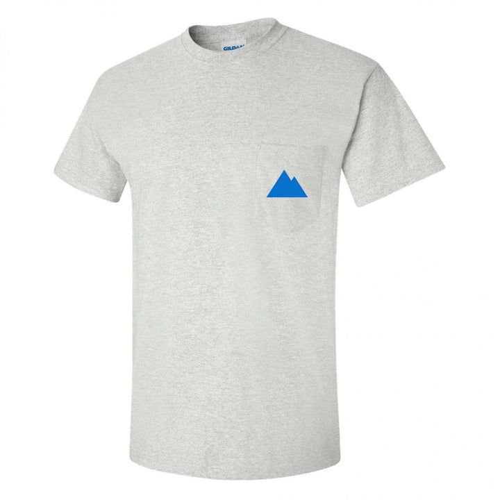 Coors Light Mountain Pocket Logo with Rear Logo Print Grey T-Shirt Image 3