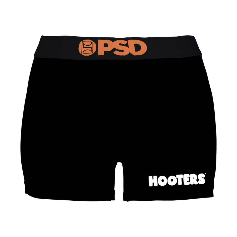 Hooters Restaurant Uniform Black Microfiber Blend PSD Boy Shorts Underwear Image 1