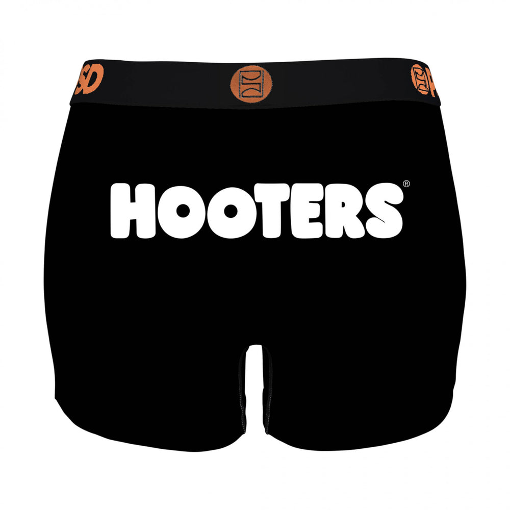 Hooters Restaurant Uniform Black Microfiber Blend PSD Boy Shorts Underwear Image 2