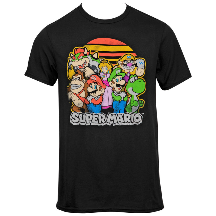 Super Mario Bros. Classic Group T-Shirt Image 1