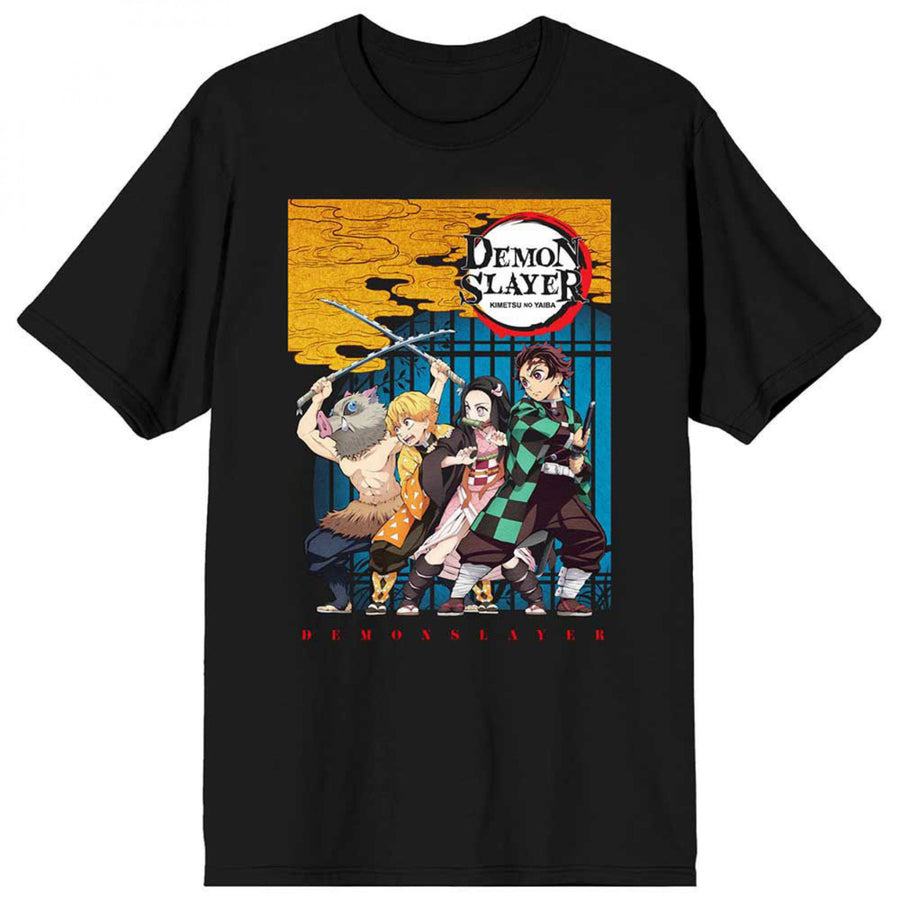 Demon Slayer Kimetsu No Yaiba Character Line Up T-Shirt Image 1