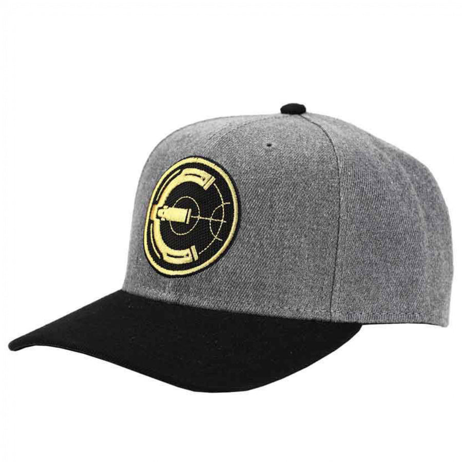 Marvel Comics The Eternals Logo Embroidered Pre-Curved Snapback Hat Image 1