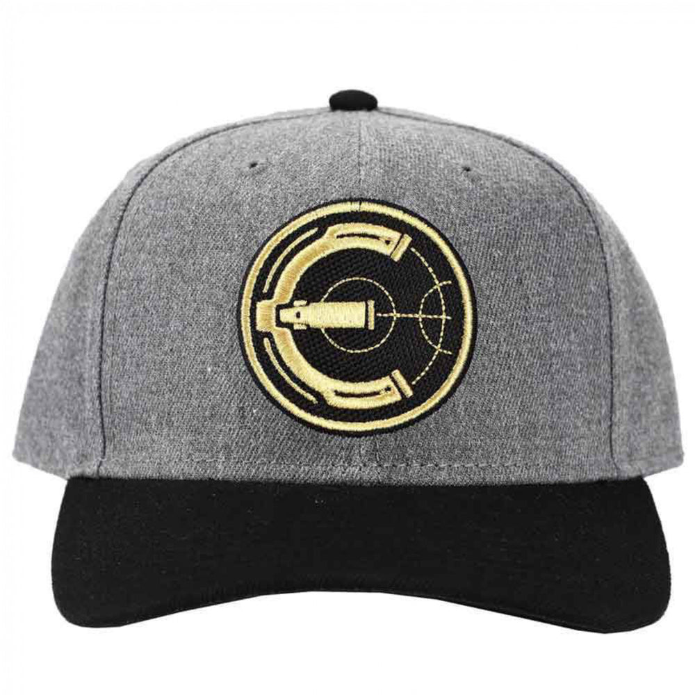 Marvel Comics The Eternals Logo Embroidered Pre-Curved Snapback Hat Image 2