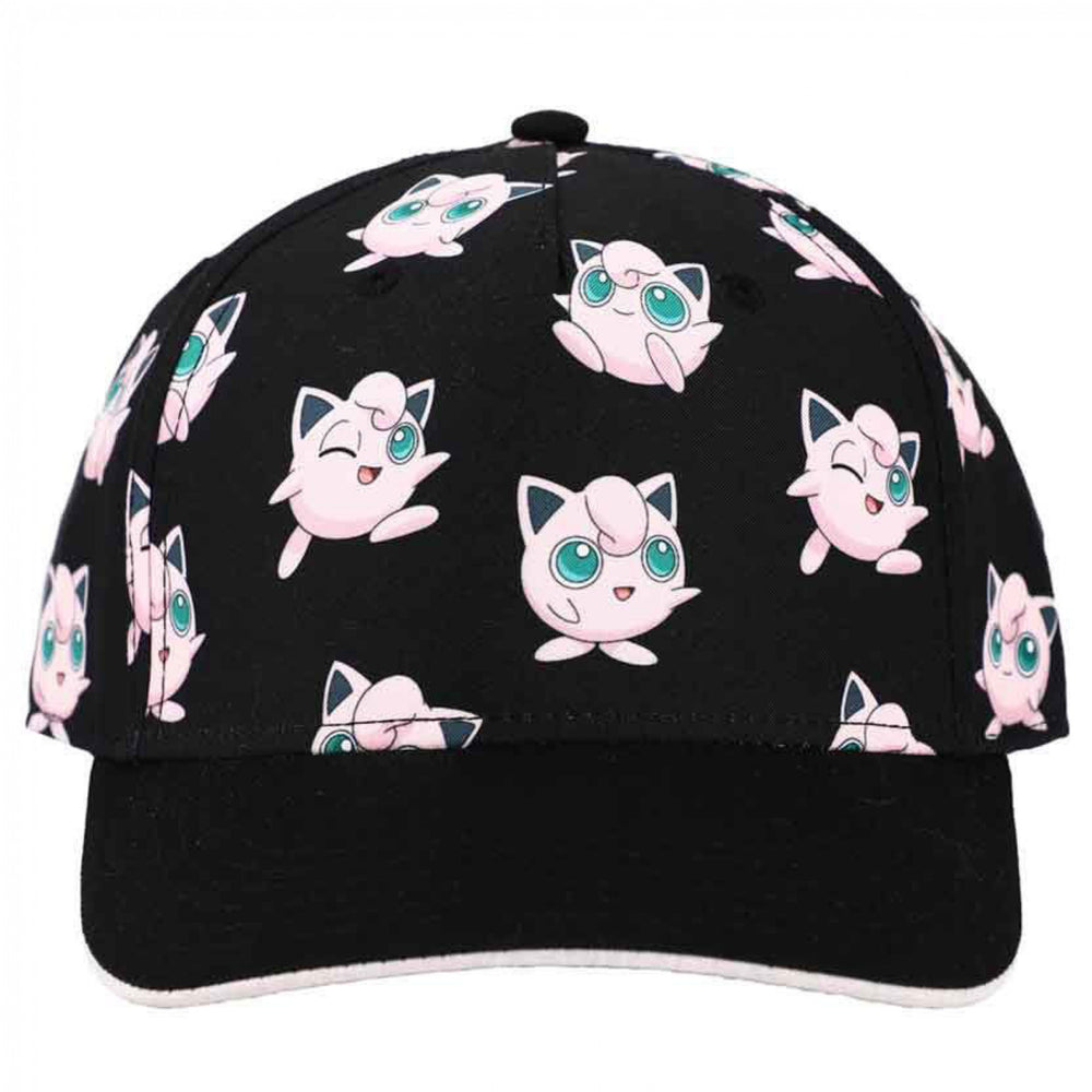 Pokemon Jigglypuff Poses and Faces Youth Pre-Curved Snapback Hat Image 2