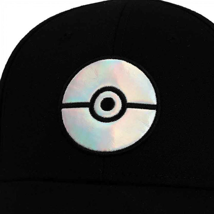 Pokemon Pokeball Holographic Elite Flex Pre-Curved Snapback Hat Image 4