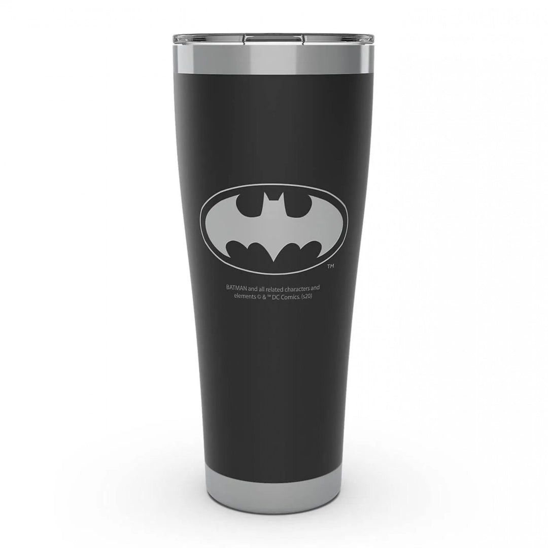 DC Comics Batman Engraved Onyx Tervis 20oz Stainless Steel Tumbler Image 1