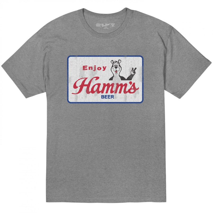 Hamms Beer Enjoy Classic Logo Throwback Style T-Shirt Image 1