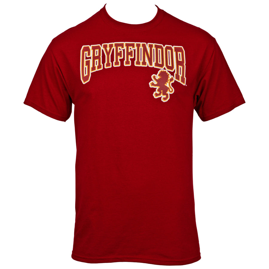 Harry Potter Hogwarts Team Gryffindor Letterman Style T-Shirt Image 1