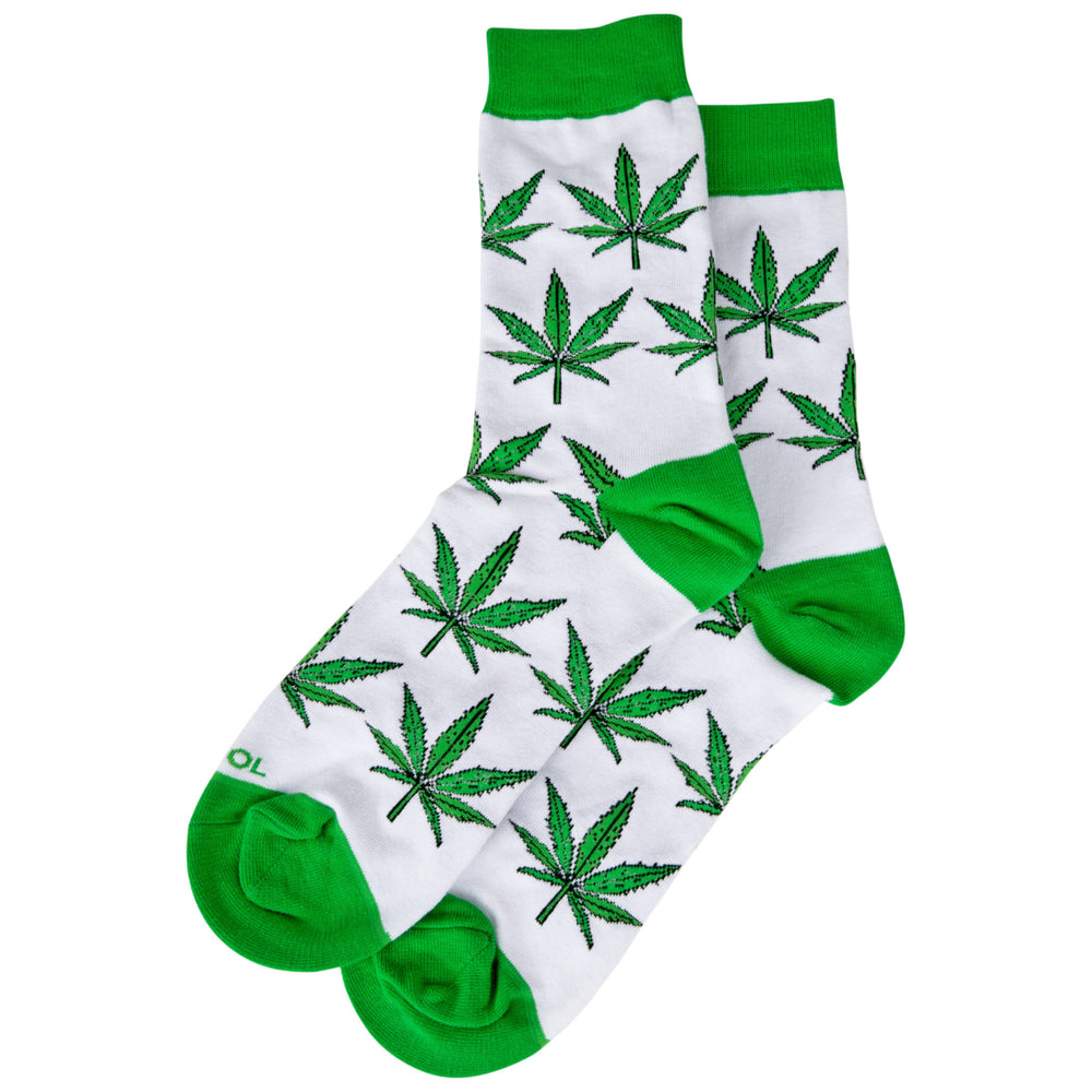 The Herb Leaves All Over Print Folded Crew Socks Image 2